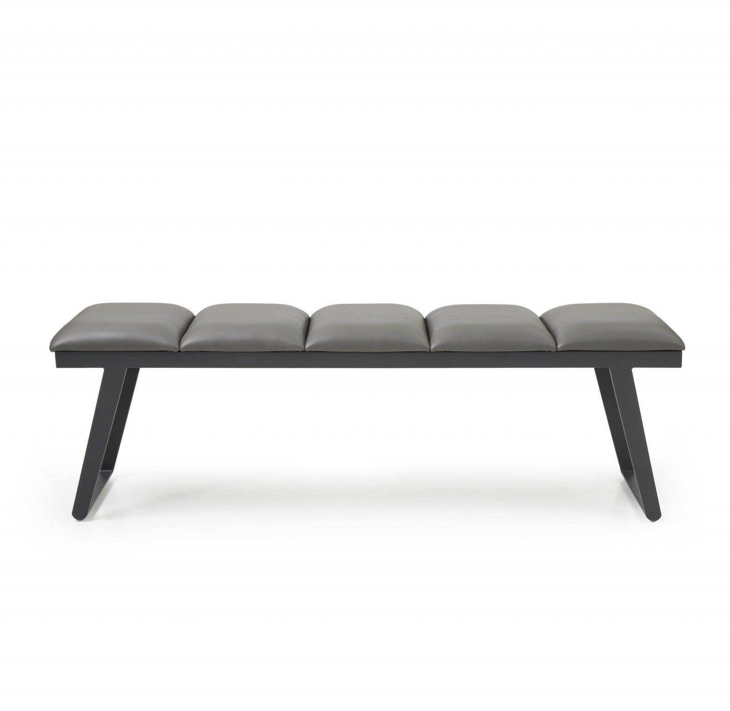 Barry Upholstered Bench - Gray