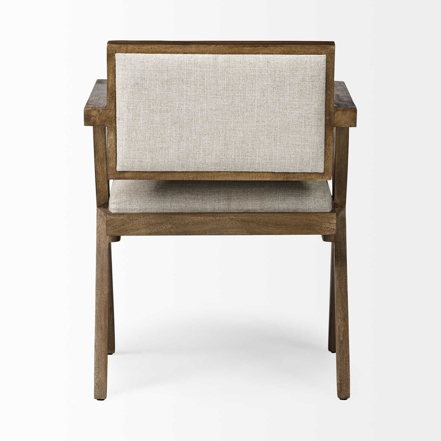 Lume Upholstered Fabric Dining Arm Chair
