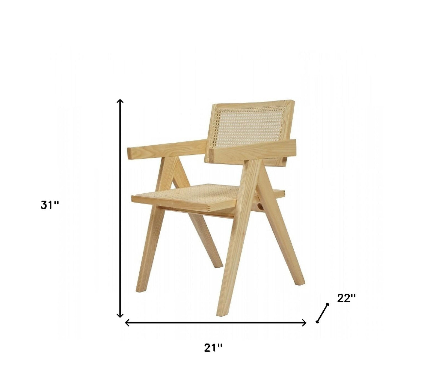 Amara Dining Arm Chair - Natural
