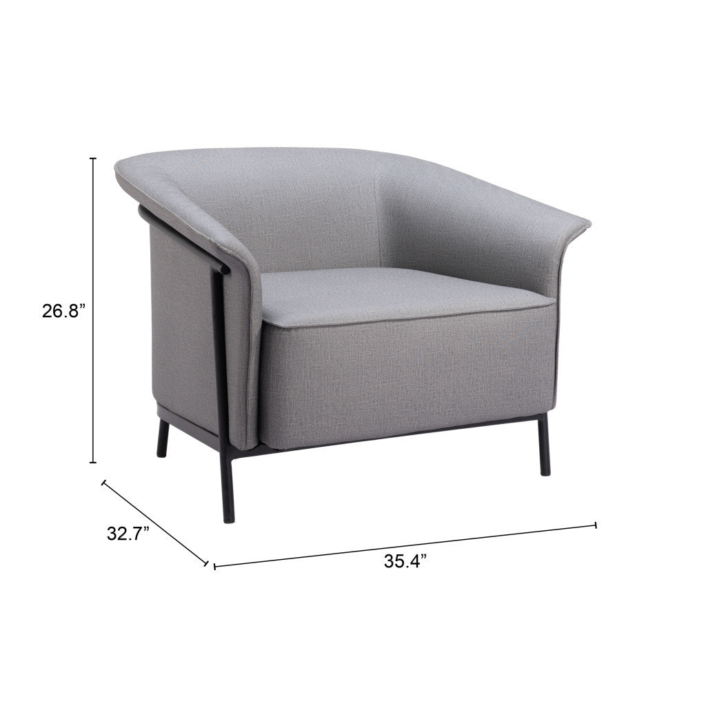 Bernard Arm Chair - Grey