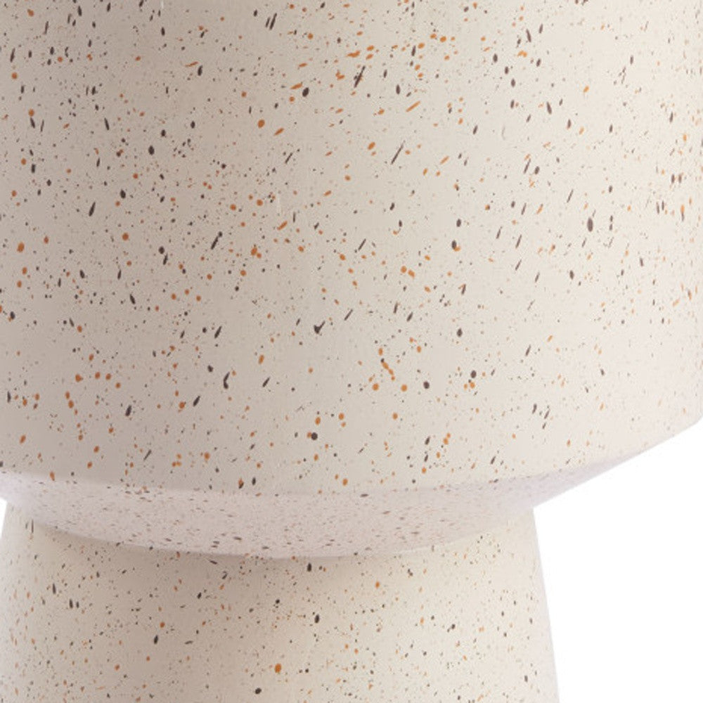 Otto Faux Stone Pedestal Table