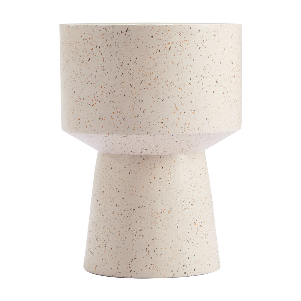 Otto Faux Stone Pedestal Table