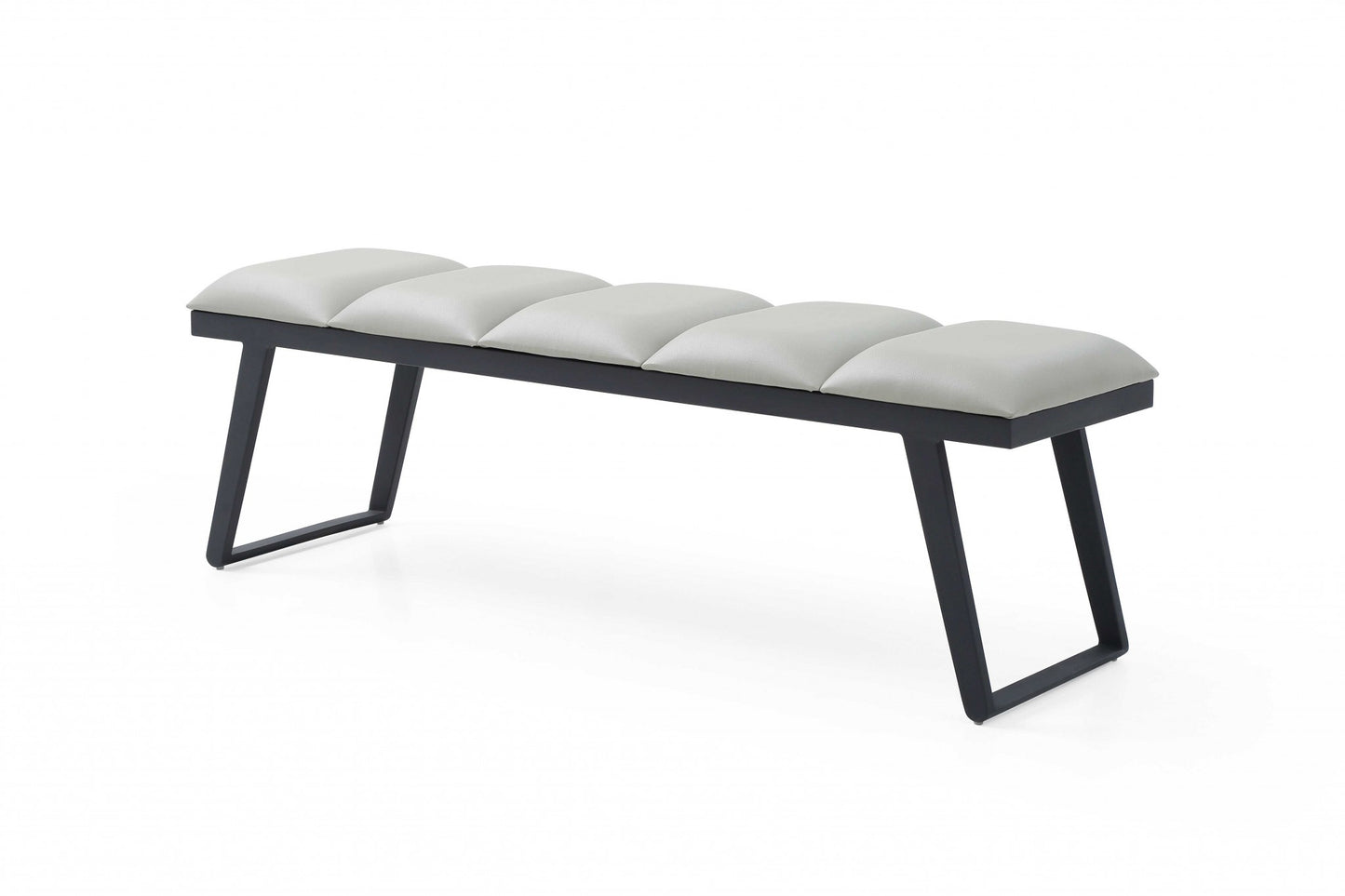 Barry Upholstered Bench - Light Gray