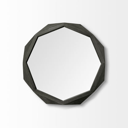 Octagon Mirror - Black