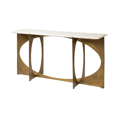 Sled Marble Console Table