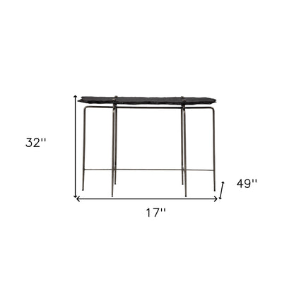 Dolce Slate Six Leg Console Table