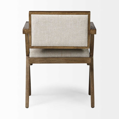 Lume Upholstered Fabric Dining Arm Chair