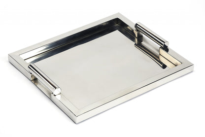 Silver Stainless Steel Serving Tray