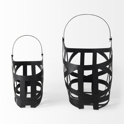 Geometric Metal Baskets - Set of Two