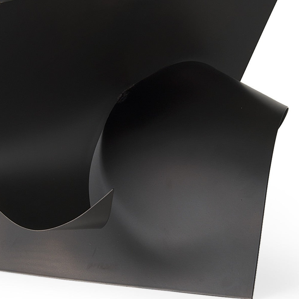 Contempo Black Abstract Sculpture