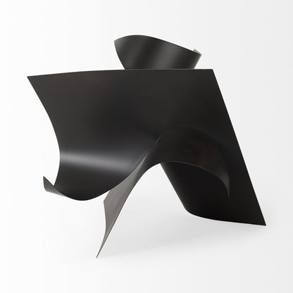 Contempo Black Abstract Sculpture