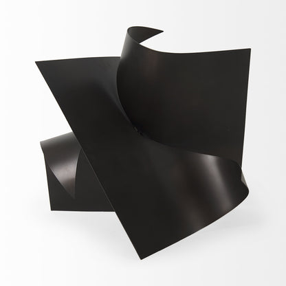 Contempo Black Abstract Sculpture