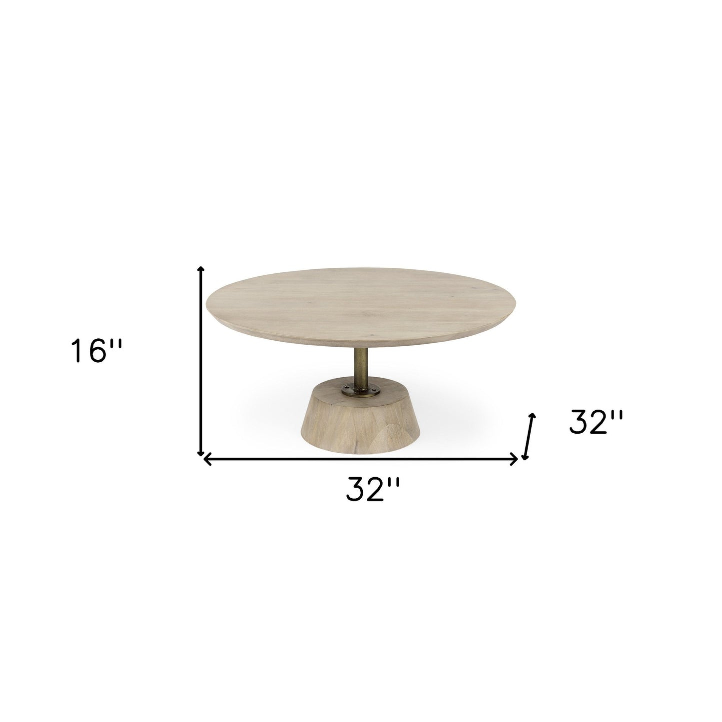 Wilson Pedestal Coffee Table