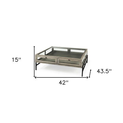 Sheffield Metal Square Coffee Table