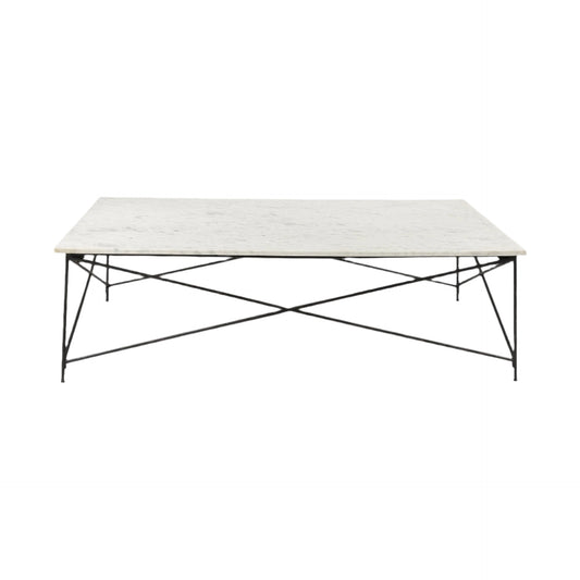 Genie Marble And Iron Coffee Table