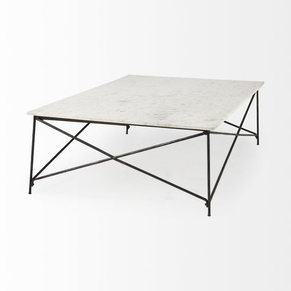 Genie Marble And Iron Coffee Table