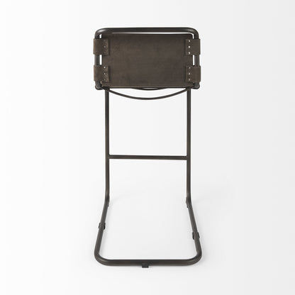 Tessa Iron Bar Chair - 30" Brown