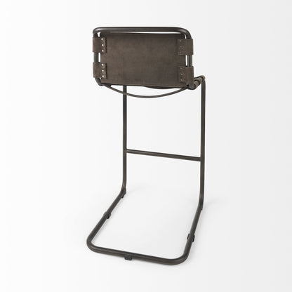 Tessa Iron Bar Chair - 30" Brown