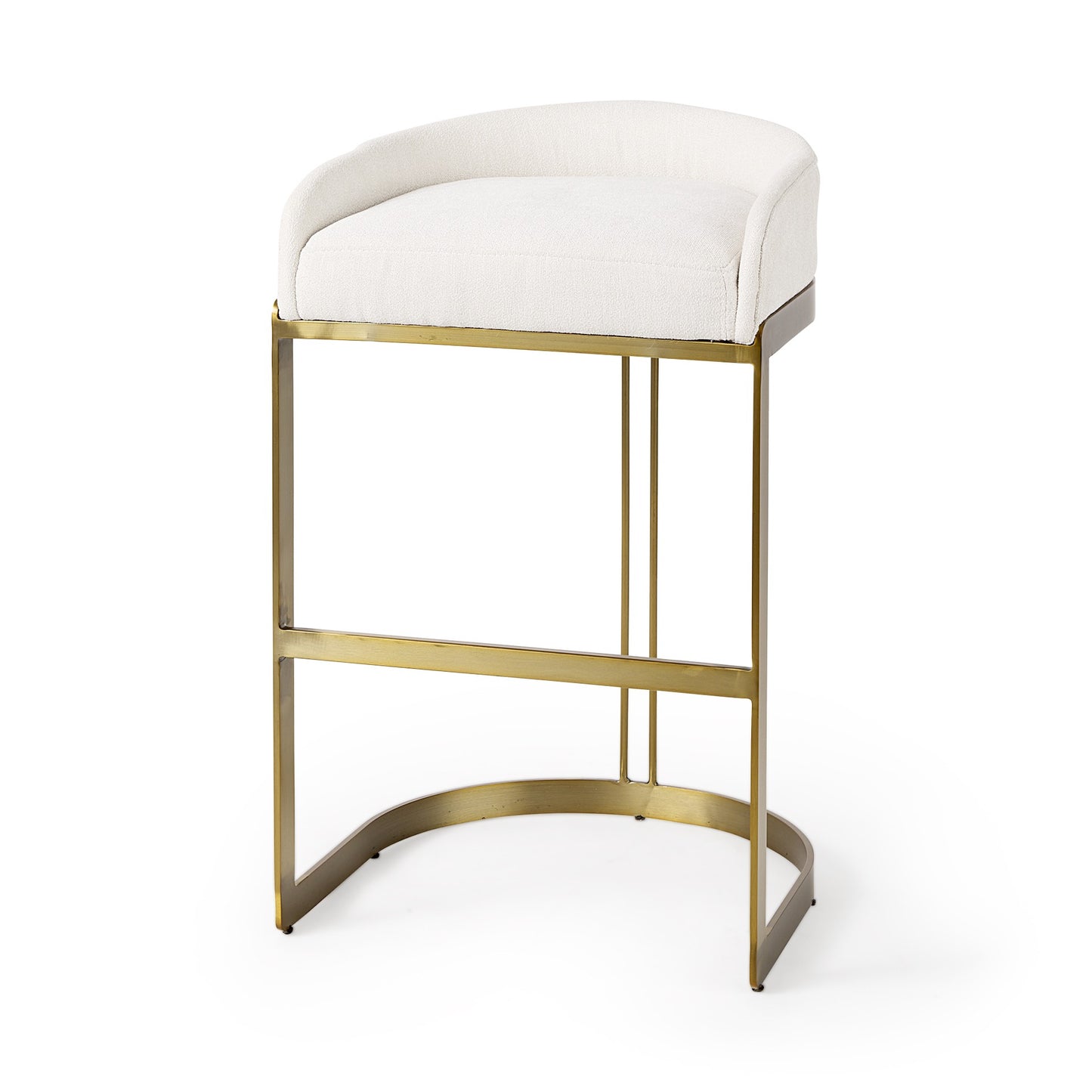 Libby Bar Chair - White & Gold