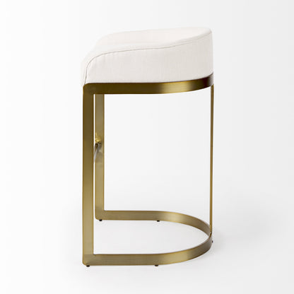 Libby Bar Chair - White & Gold