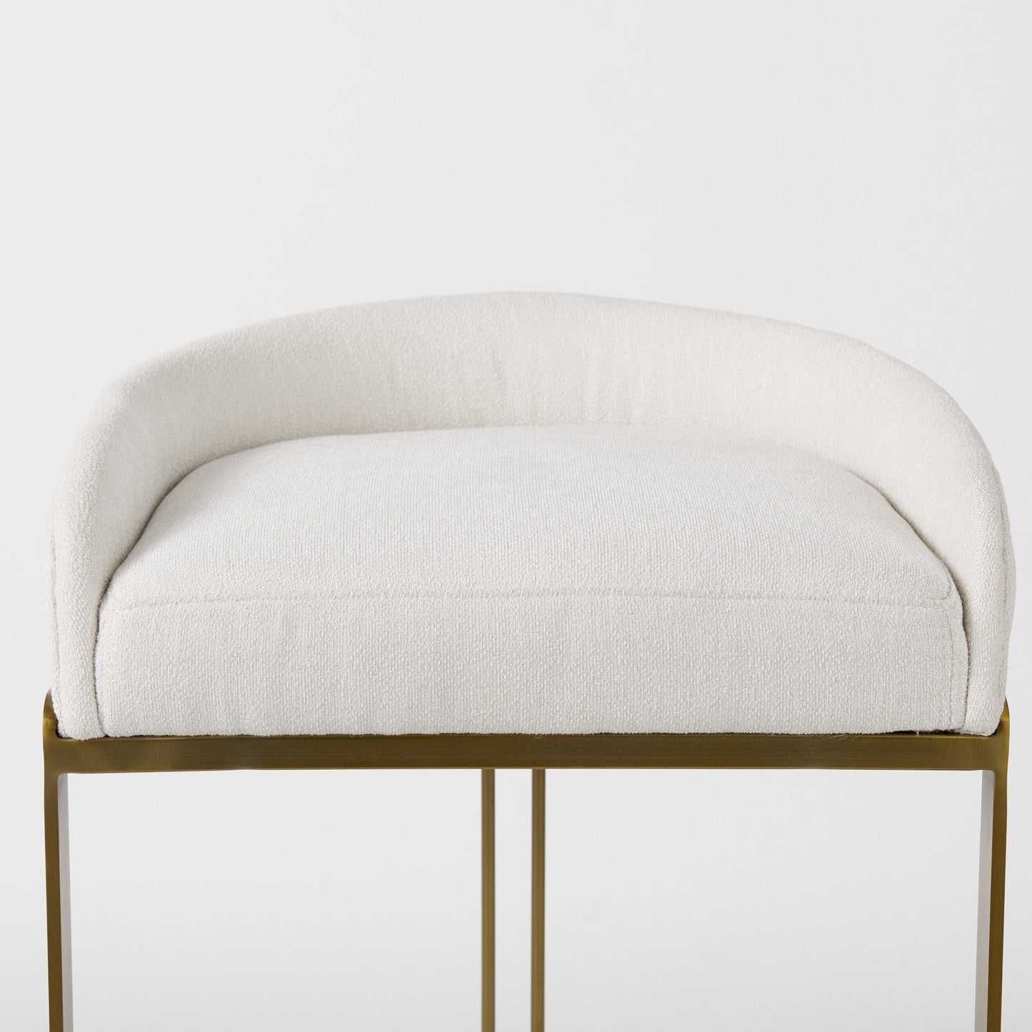 Libby Bar Chair - White & Gold