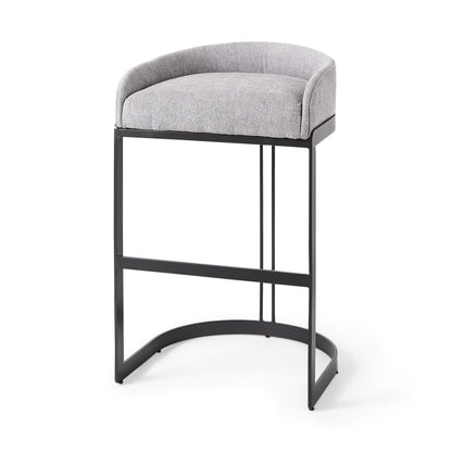 Libby Bar Chair - Gray & Black