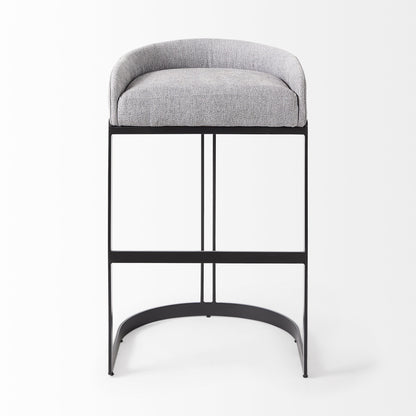 Libby Bar Chair - Gray & Black