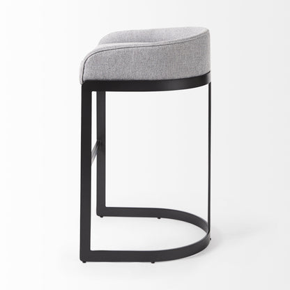 Libby Bar Chair - Gray & Black