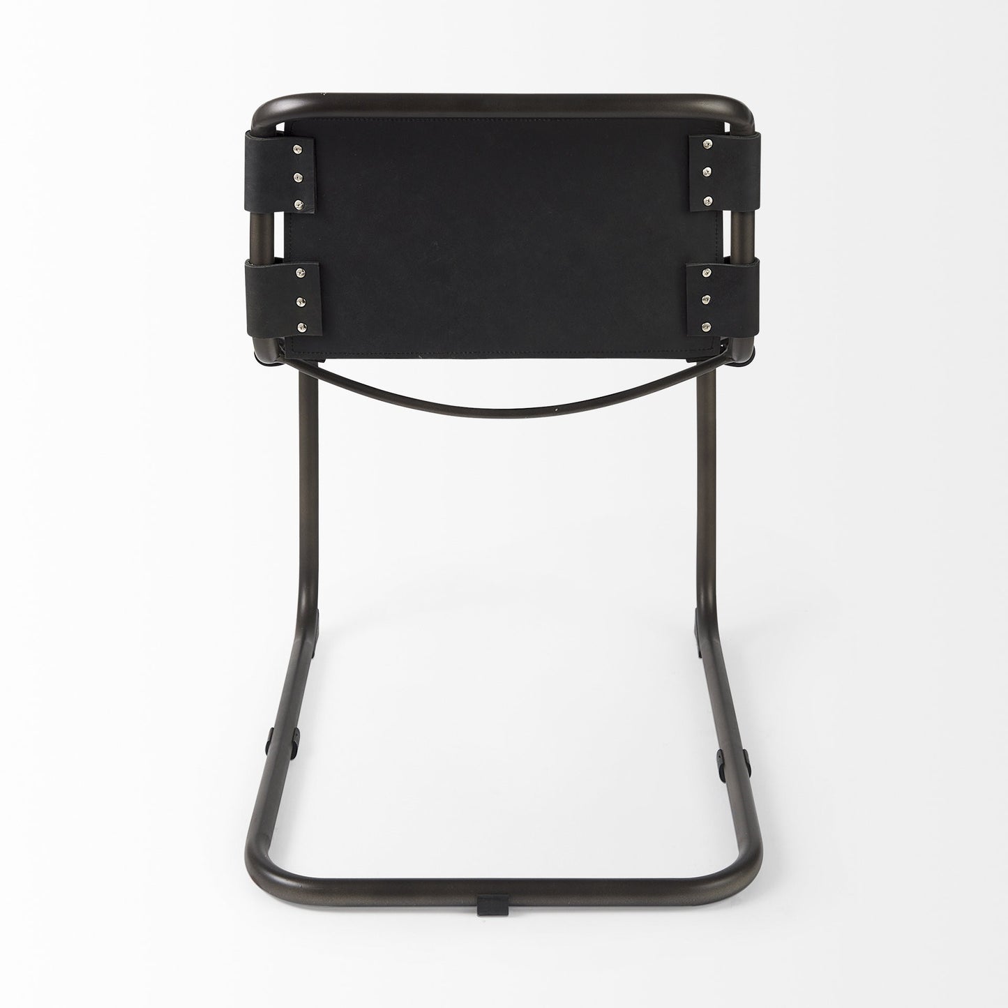 Thorne Leather & Metal Dining Chair - Black