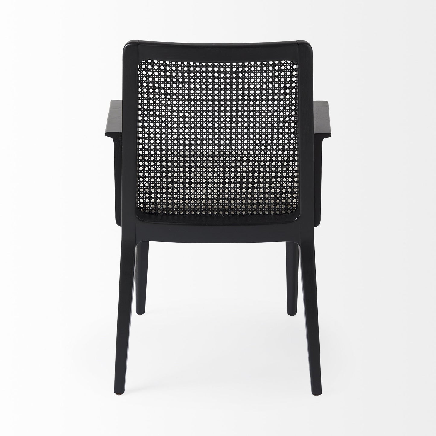 Liora Cane Dining Arm Chair - Black