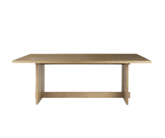 Rustic Wooden Dining Table - Natural