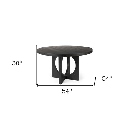 Pierce Pedestal Dining Table - Black