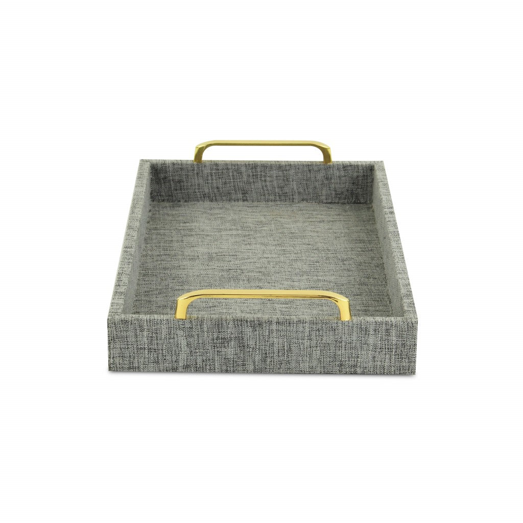 Gray Linen Tray