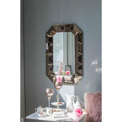 Rose Gold Beveled Mirror