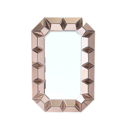 Rose Gold Beveled Mirror