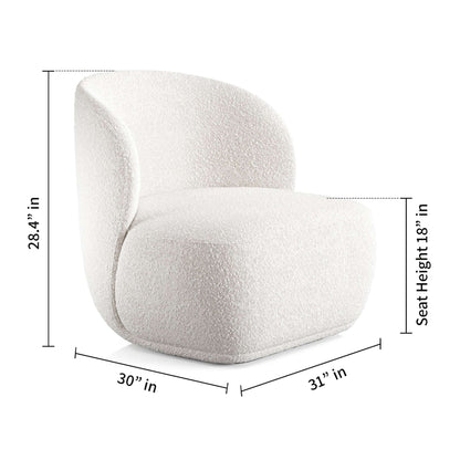 Boucle Wingback Chair