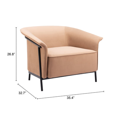 Bernard Arm Chair - Tan