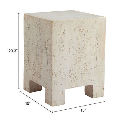 Tessa Faux Stone Square Table