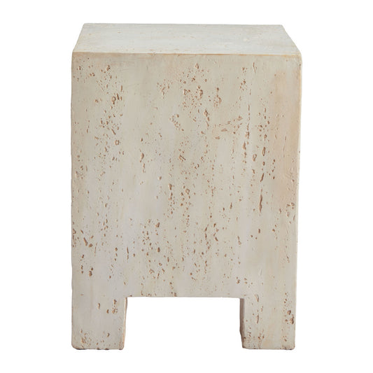 Tessa Faux Stone Square Table