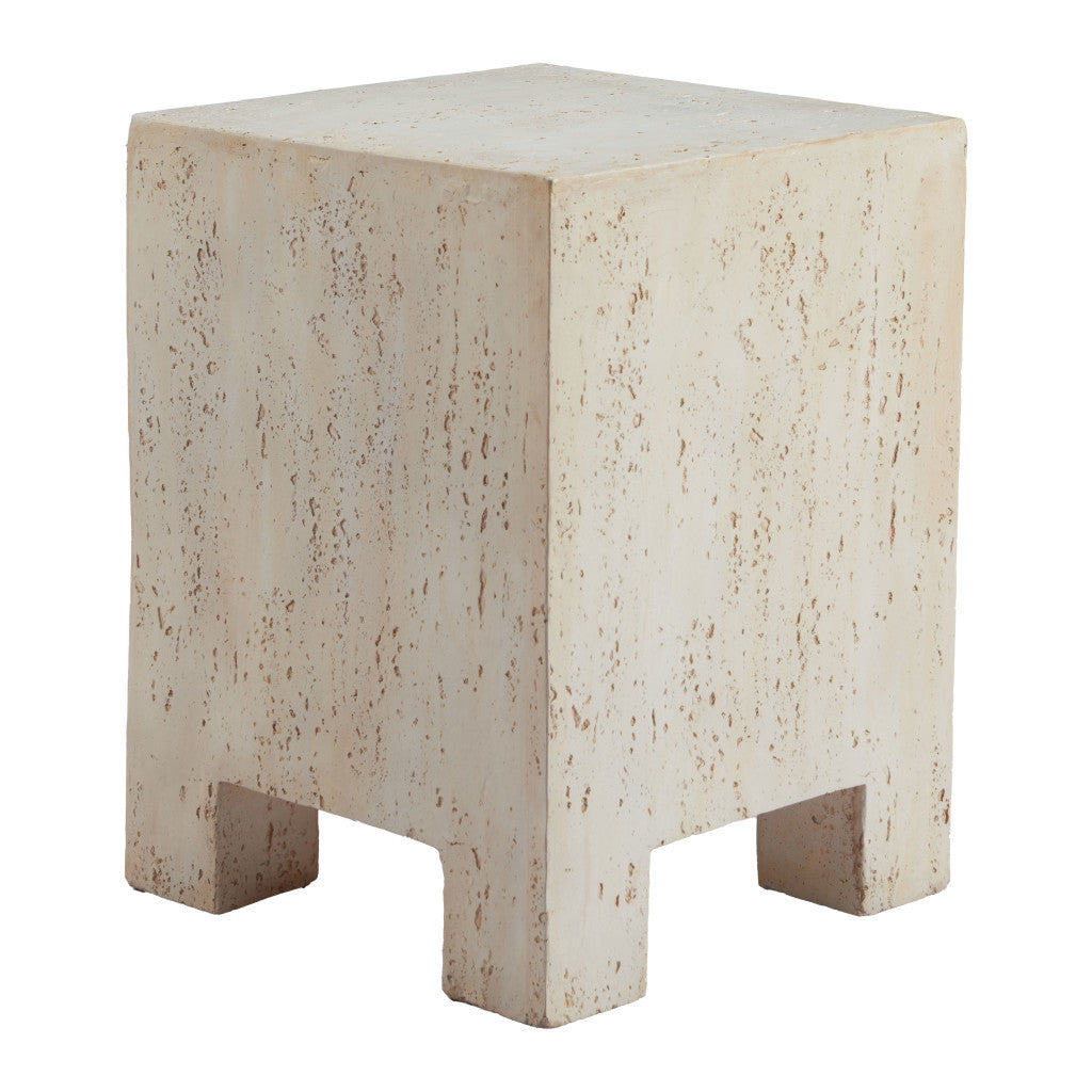 Tessa Faux Stone Square Table