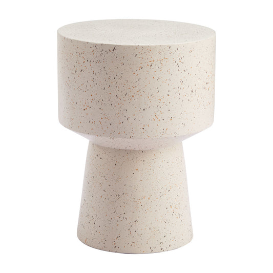 Otto Faux Stone Pedestal Table