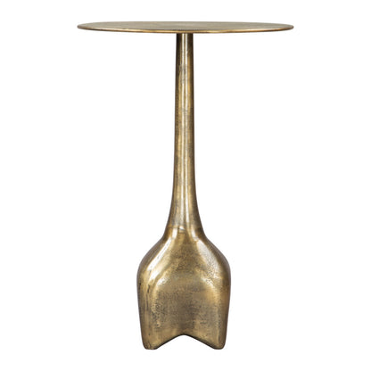 Luxia Pedestal End Table - Gold