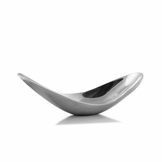 Silver Scoop Decorative Bowl