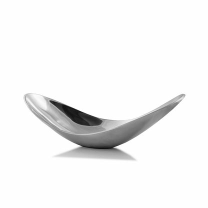 Silver Scoop Decorative Bowl