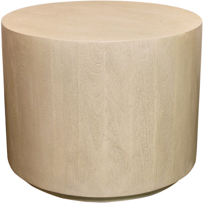 Riva Solid Wood Round End Table