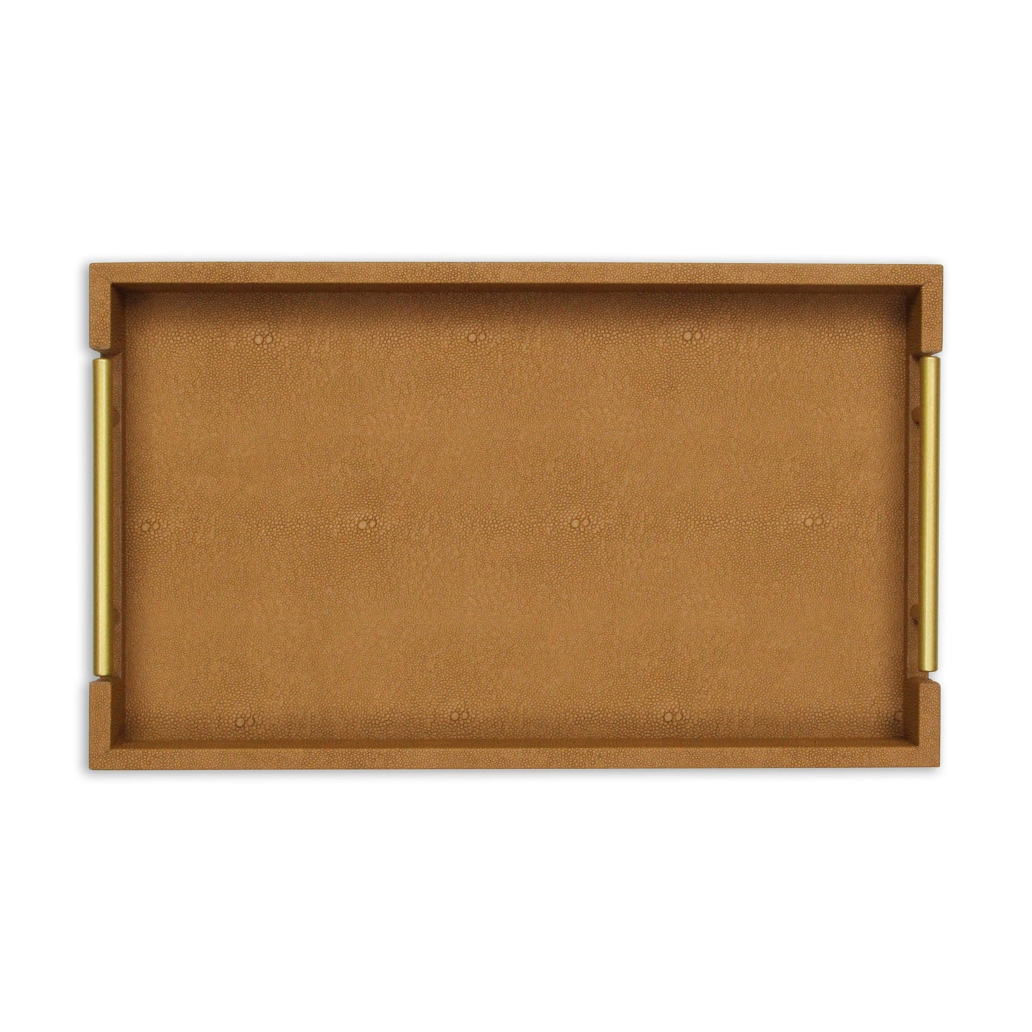 Shagreen Tray - Camel Brown