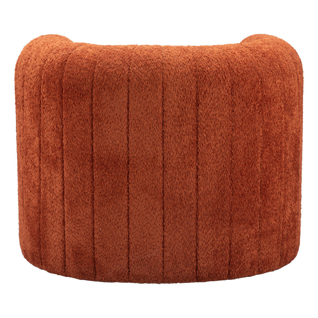 Bailey Burnt Orange Tufted Arm Chair