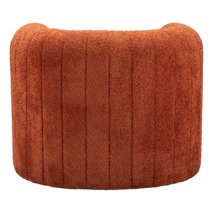 Bailey Burnt Orange Tufted Arm Chair